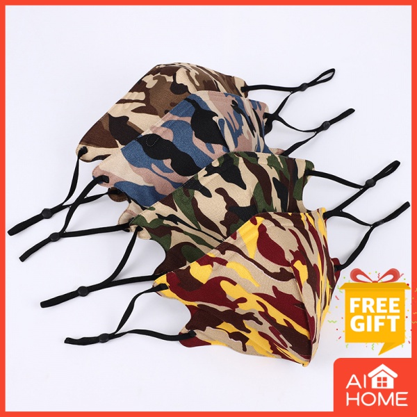 Khẩu Trang cotton Chống Bụi Bẩn Có Thể Giặt Được Thiết Kế Móc Đeo Khẩu Trang Có Thể Giặt Sạch Tiện Dụng