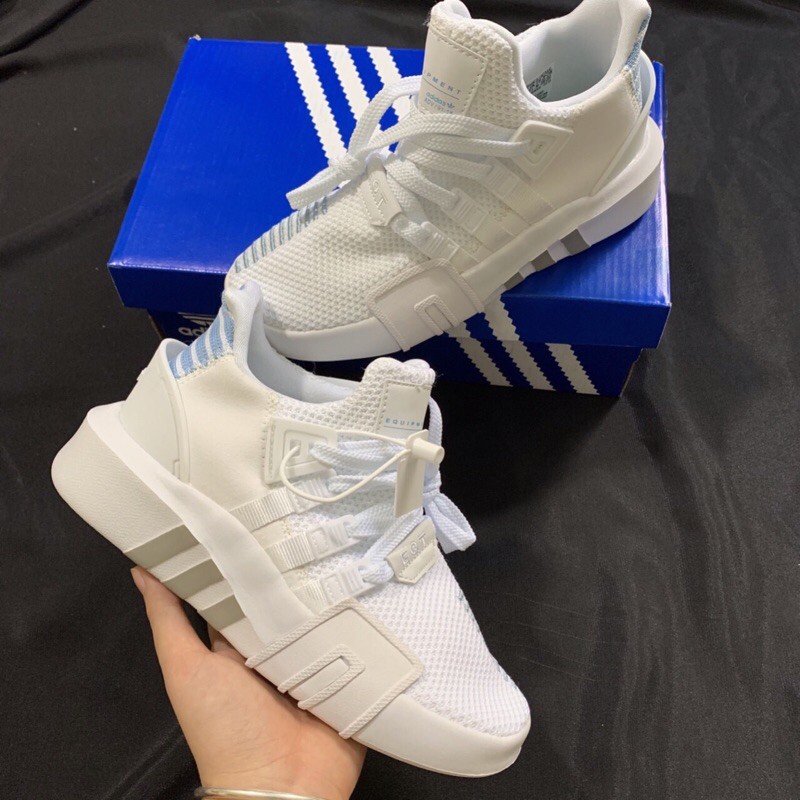 ⚡️𝐅𝐑𝐄𝐄 𝐒𝐇𝐈𝐏⚡️giày Eqt trắng xanh tặng kèm box và bill