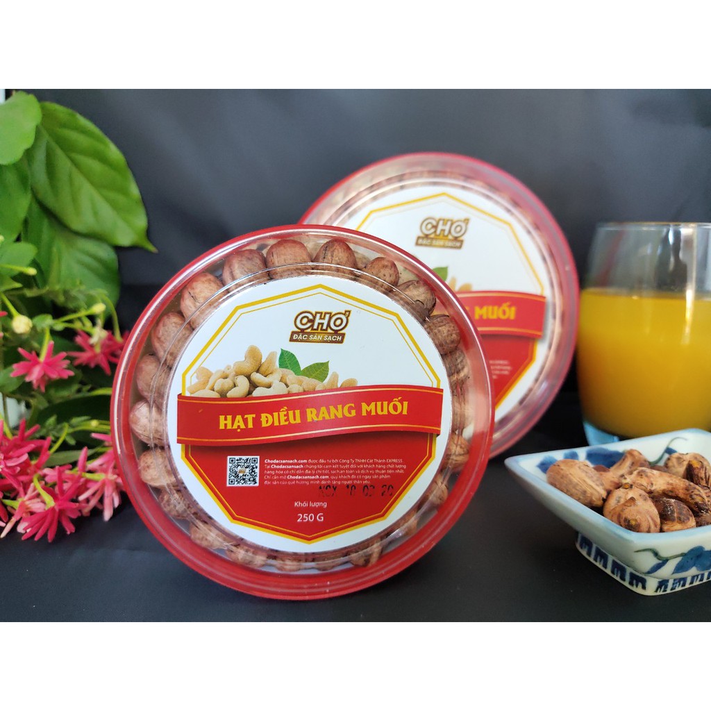 Hạt điều rang muối vỏ lụa 250g