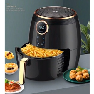 NỒI CHIÊN KHÔNG DẦU HÃNG SHANBEN 6898 ĐIỆN TỬ DUNG TÍCH 6 LÍT