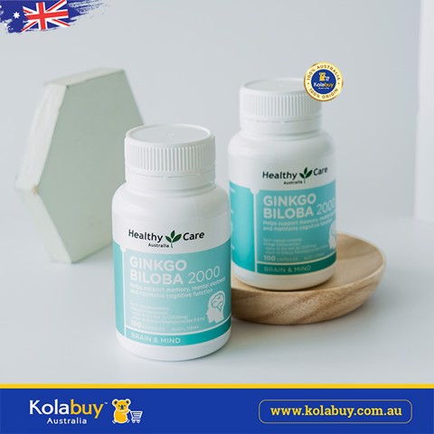 Viên uống bổ não Healthy Care Ginkgo Biloba 2000mg 100 Viên | BigBuy360 - bigbuy360.vn