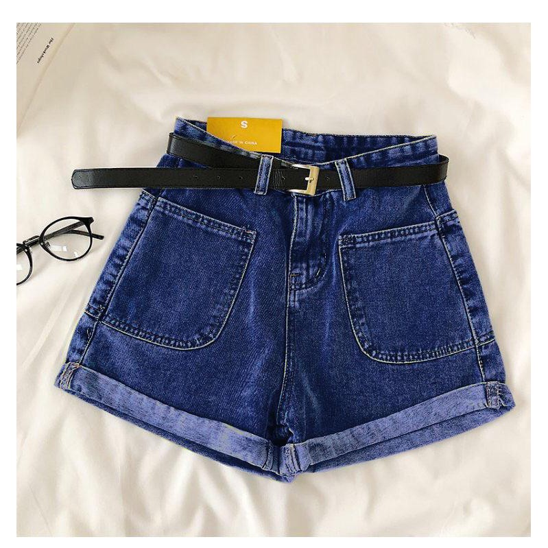 Quần Short Jean Cạp Cao_C15