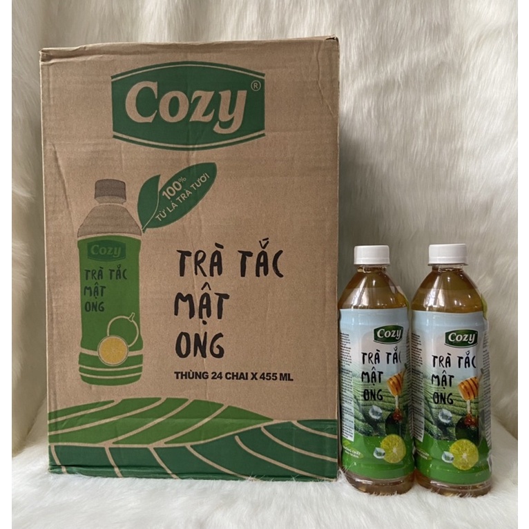 1 Thùng Trà Tắc Mật Ong Cozy /24 Chai*445ml