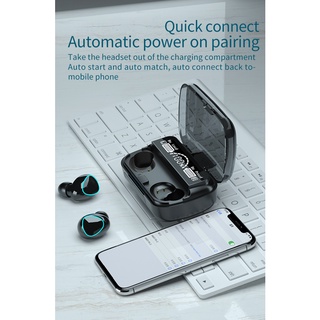 New M10 wireless Bluetooth headset three display in ear Mini TWS game headset