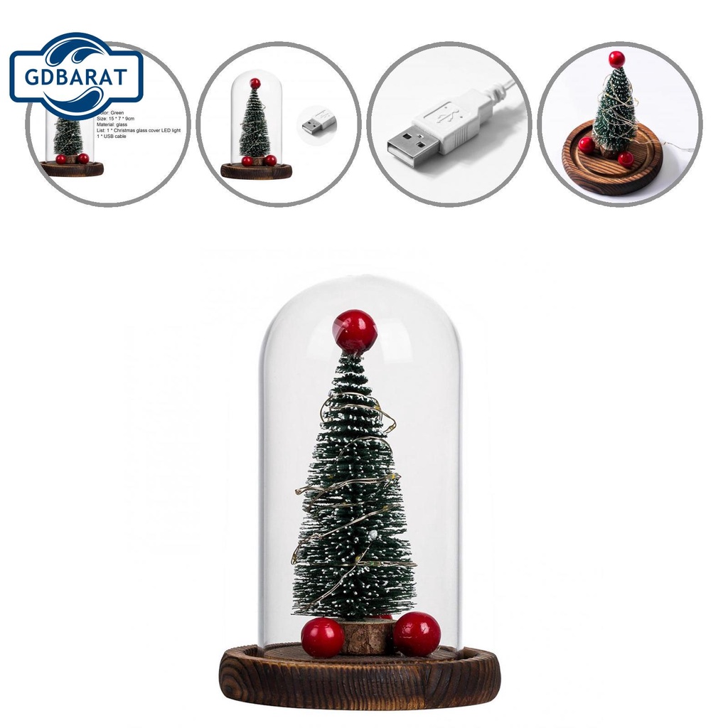 Dây đèn hình tròn bằng kính dùng trang trí giáng sinh