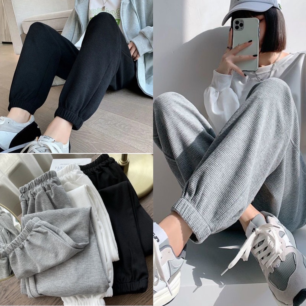 Quần bom tổ ong bo chân nữ dày dặn cạp chun co giãn Q584 SUTANO