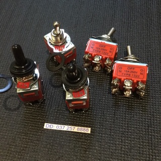 Công tắc gạt đảo chiều động cơ 1322 -6 chân +núm cao su (5 bộ)