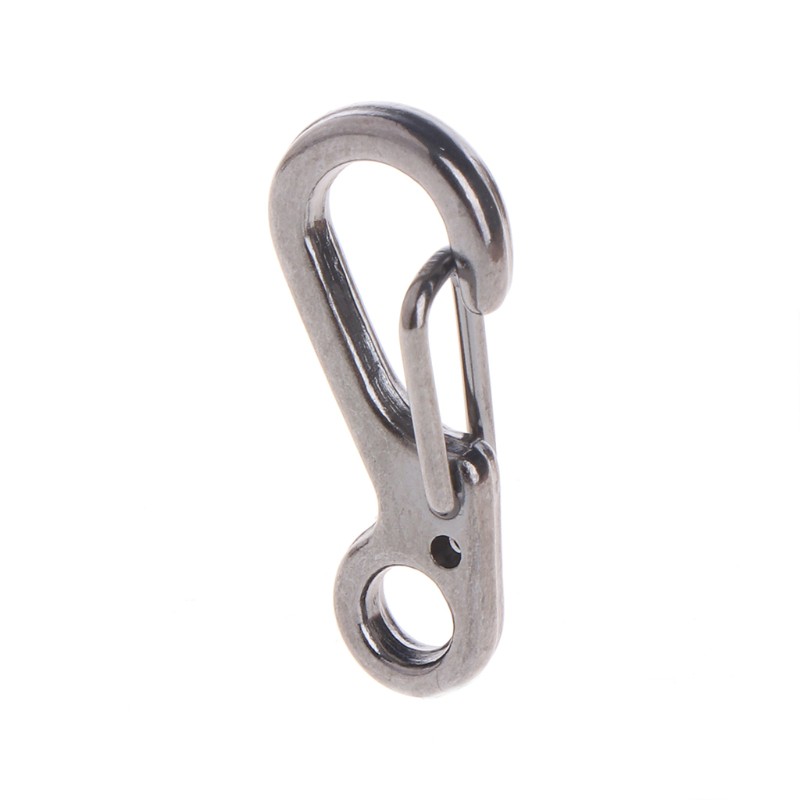 10PCS Mini SF Carabiner Key Ring Survival Tactical Gear Keychain Spring Hook