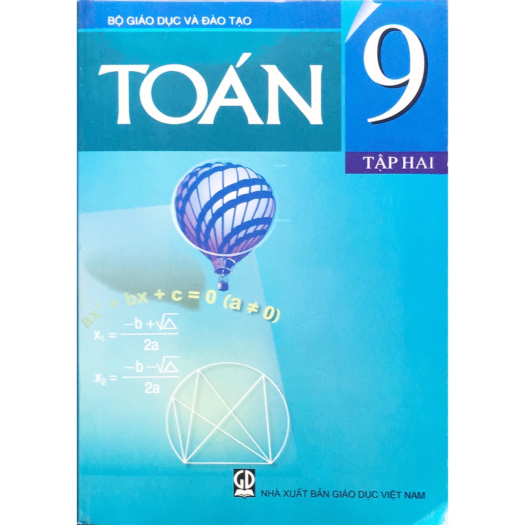 Sách Toán 9 Tập 2 (8k) và 2 Tập giấy kiểm tra (30k)