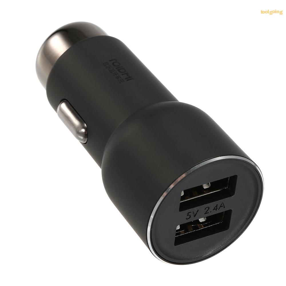 Cục Sạc Nhanh 12-24v Hai Cổng Usb Cho Iphone Xiaomi Android Mp3 Trên Xe Hơi