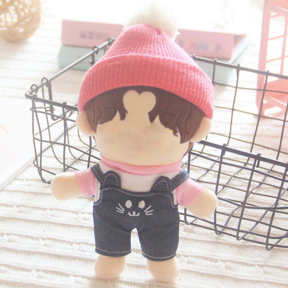 Quần áo búp bê đồ chơi nhồi bông 20cm mini vải dệt kim họa tiết động vật hoạt hình phù hợp làm bộ sưu tập và quà tặng