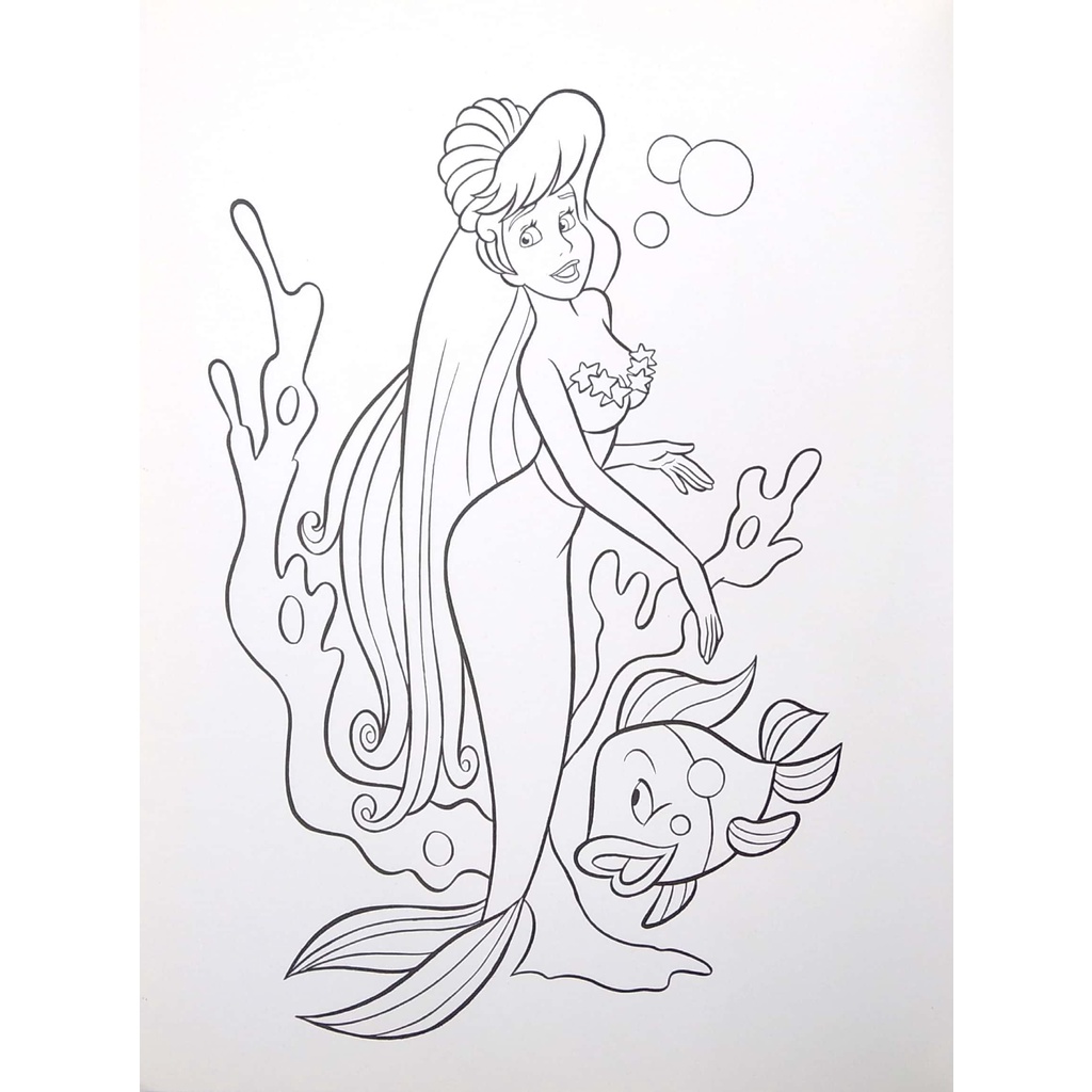 Sách Tô Màu Công Chúa - Nàng Tiên Cá (Tái Bản 2021)