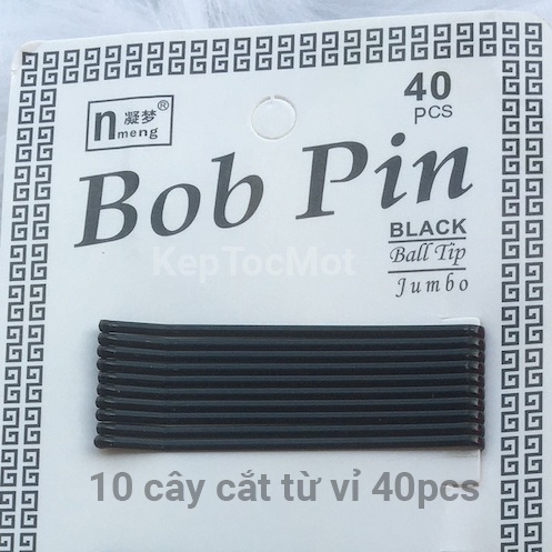 Kẹp tăm màu đen an toàn - gim / ghim tăm bob pin KT35