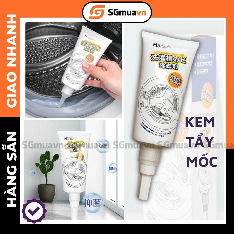 Kem tẩy mốc đa năng Tẩy mốc silicon nhựa cao su vệ sinh lồng máy giặt