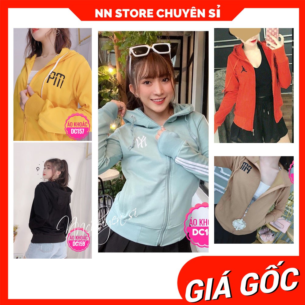 Áo khoác nữ chống nắng chất thun mềm mịn thêu họa tiết dễ thương AKDC
