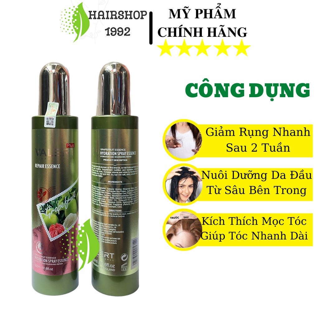 Xịt Dưỡng Tóc Tinh Dầu Bưởi 220ml Ngăn ngừa rụng tóc - kích thích mọc tóc - phục hồi tóc hư tổn