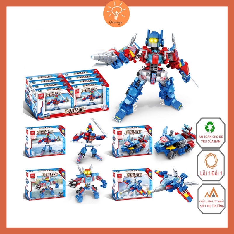 Đồ chơi xếp hình Lego Robot Xanh 4 in 1