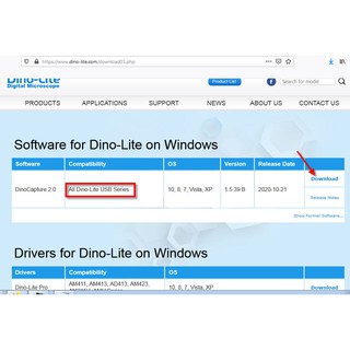 Kính hiển vi điện tử Dino Lite