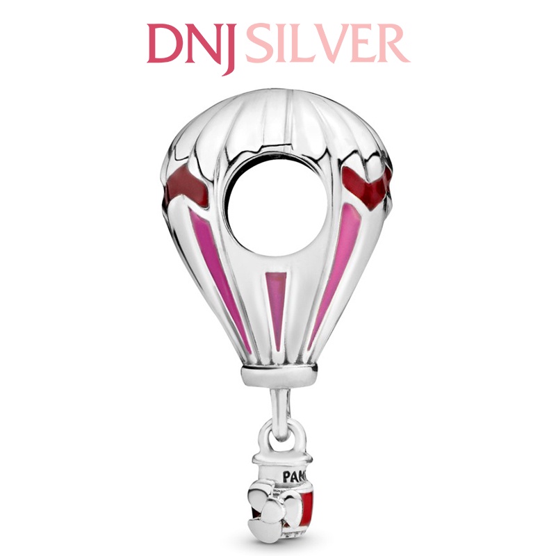 Charm bạc 925 cao cấp, hàng chuẩn bạc - Charm Red Hot Air Balloon Travel thích hợp để mix vòng tay charm - DN181