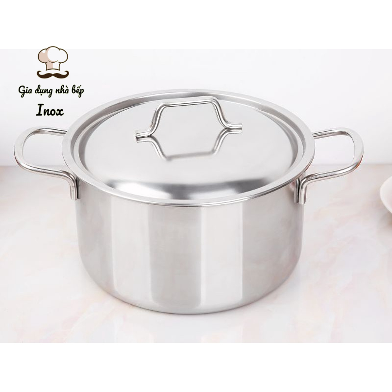 Nồi inox sử dụng được bếp từ đủ size , nồi inox cao cấp - dụng cụ nhà bếp