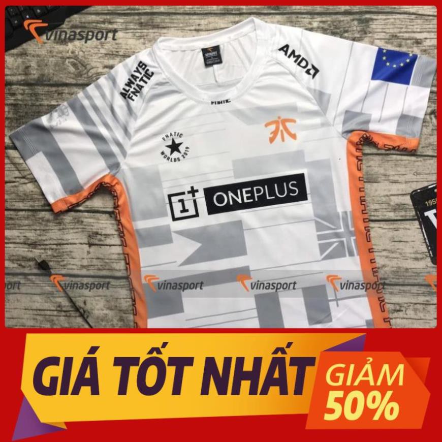 Áo thun game thủ thi đấu Esports nam tay ngắn - Mẫu Fnatic World 2019 ་  ྇ ་