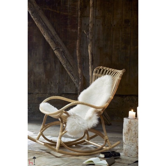 Ghế lười bập bênh mây tự nhiên, decor ban công đọc sách, trang trí phòng khách, phòng ngủ  M.A.Y