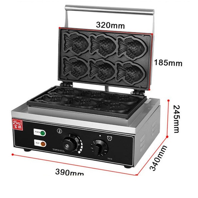 Máy Làm Bánh Cá Công nghiệp 6 Con