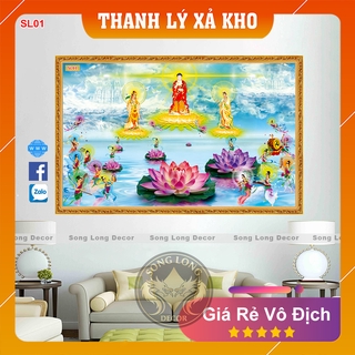 Tranh dán tường Phật giáo - SL01 - Song Long Decor