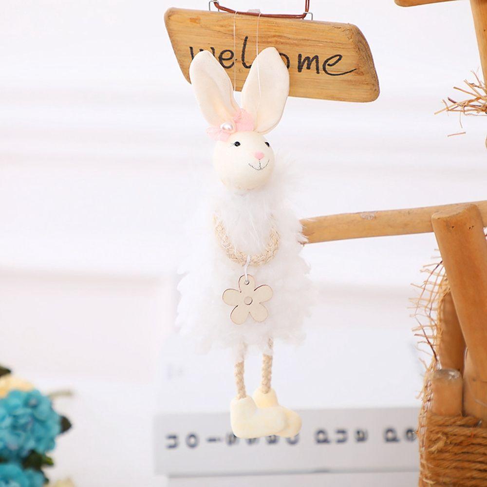 PATRICIA Mặt Dây Chuyền DIY Hình Thỏ Và Hoa Trang Trí Nhà Ở