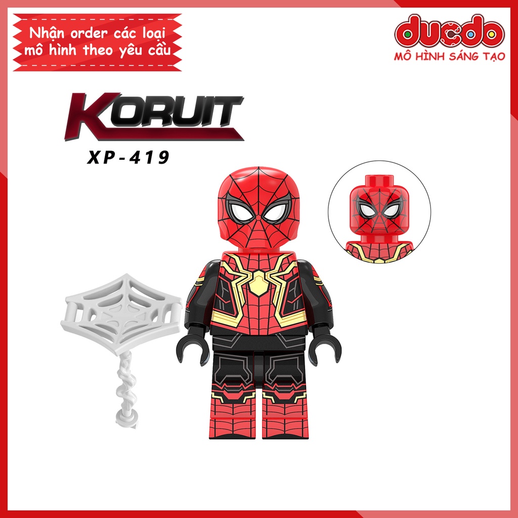 Minifigures nhân vật Spider Man người nhện không còn nhà - Đồ chơi Lắp ghép Xếp hình Mini Iron Man Mô hình KORUIT KT1055