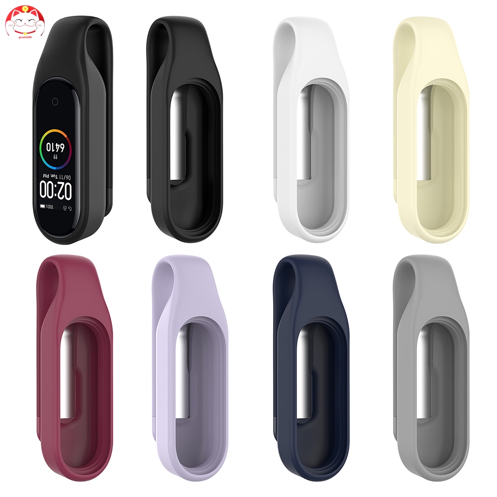 Vỏ silicon chống thấm nước thay thế cho vòng tay thông minh Mi Band 4/3