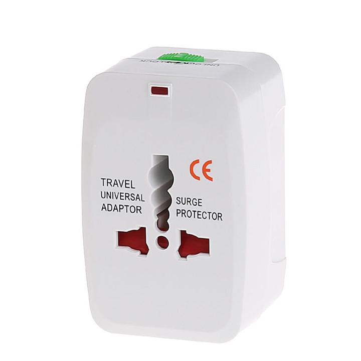 Cục chuyển đổi 3 chia ổ cắm điện du lịch quốc tế Universal Travel AC Adapter CF - Hàng chính hãng