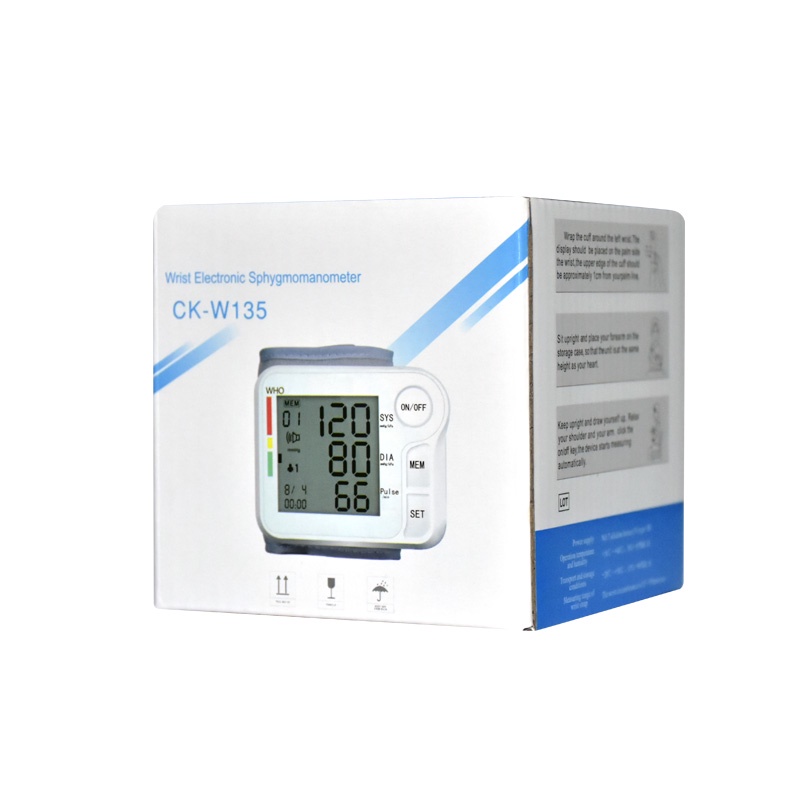 [Hàng mới về] Set máy đo huyết áp đeo cổ tay màn hình lcd