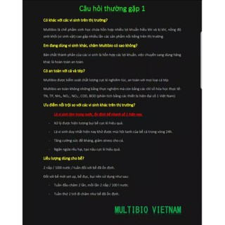 VI SINH XỬ LÍ NƯỚC  MULTIBIO 500ML