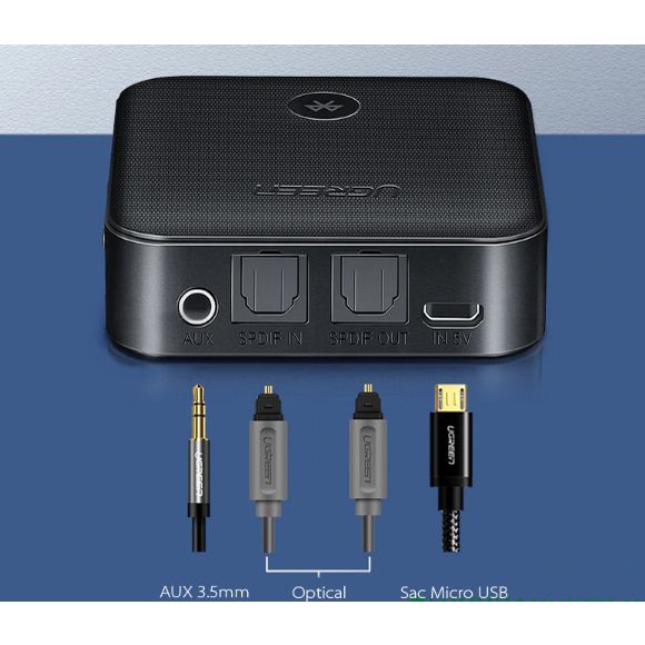 Bộ Thu Phát 2 trong 1 Bluetooth 5.0 Ugreen 70158 ( Có APTX )