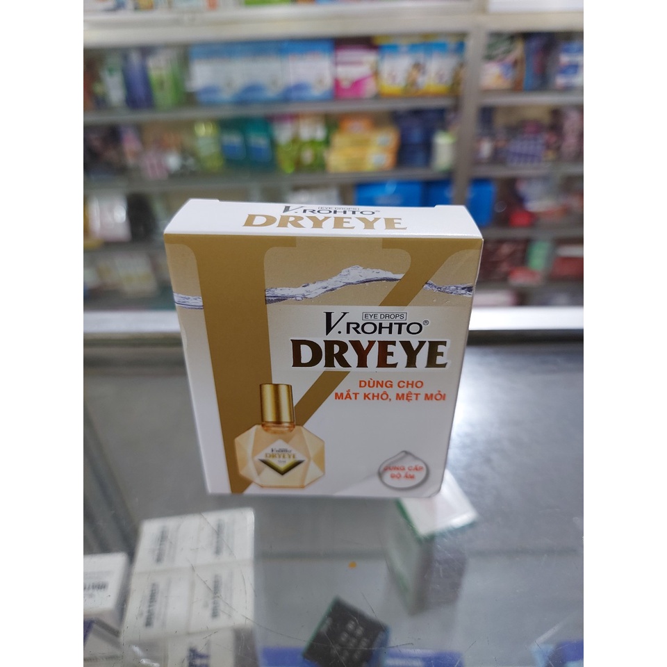 Nhỏ Mắt V.ROHTO DRY EYE - Nước Nhỏ Mắt Nhân Tạo Cho Mắt Khô Nhập Khẩu Chính Hãng