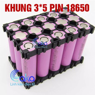 Khung ghép giữ pin 18650 (3x5)
