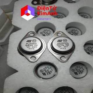 1 đôi sò sắt 2N3055-2955 Malaysia zin