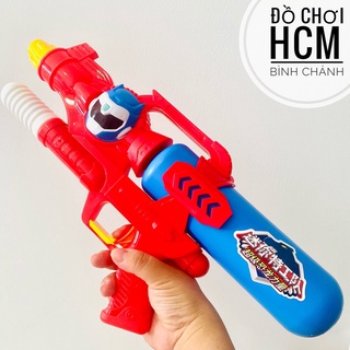   SIZE ĐẠI 45 CM  Đồ chơi trẻ em súng bắn nước hình xe ô tô siêu nhân cho bé đi chơi biển hồ bơi có ống thụt lấy nước 