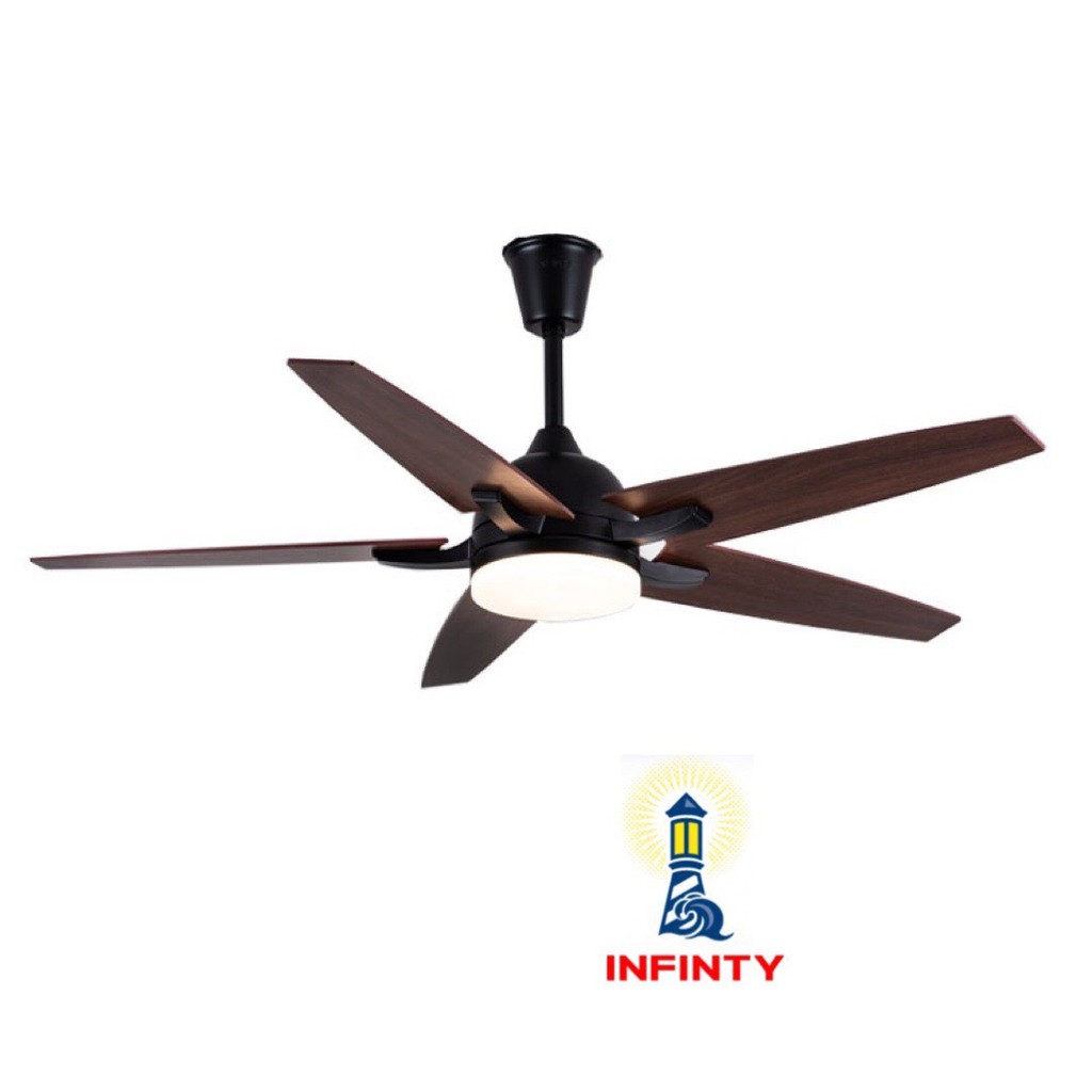 Quạt Trần Cánh Gỗ Hiện Đại 2555, Quạt Trần Có Đèn Trang Trí Phòng Khách/Phòng Ngủ