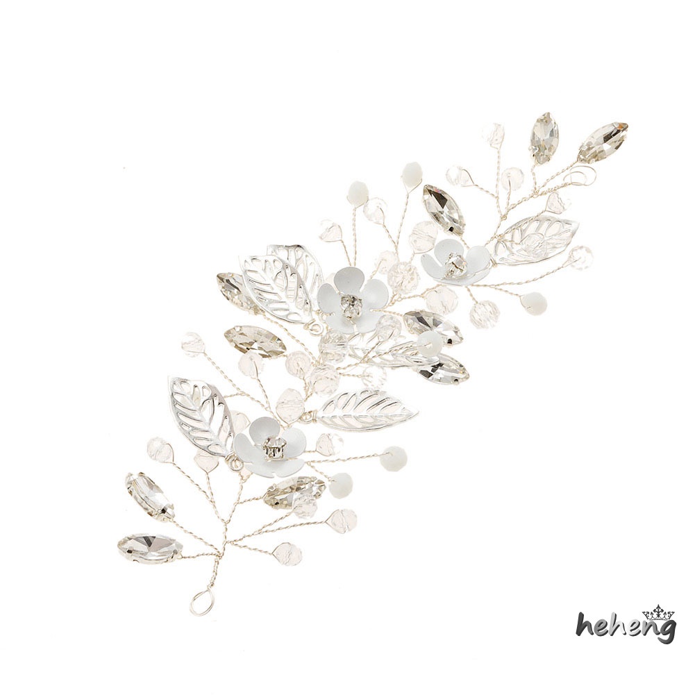 Phụ Kiện Cài Tóc Hình Hoa Đính Ngọc Trai Nhân Tạo Cho Cô Dâu