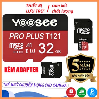 Thẻ nhớ yoosee 32GB /64GB Class 10 chuyên dụng Camera wifi, Smartphone, Loa đài,máy nghe nhạc -Thẻ nhớ camera | BH 5 năm
