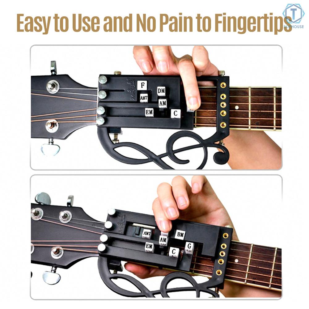 Dụng cụ hỗ trợ học 25 hợp âm đàn ghita dân gian một phím nâng cấp cho người mới bắt đầu