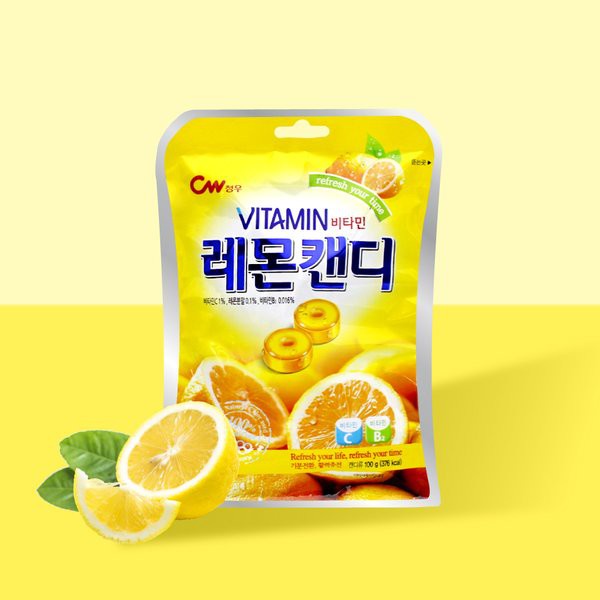 [GÓI 100G] Kẹo Cứng CW Hàn Quốc Với 3 Vị Raspberry Blueberry Lemon - Hàn Quốc