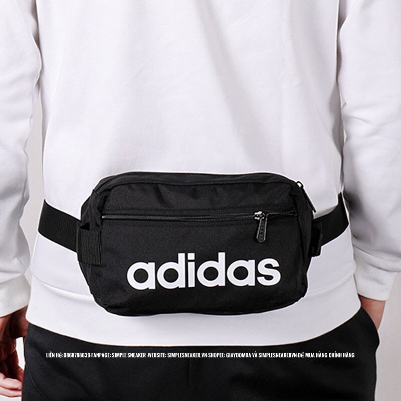 Túi Chéo Nam FREESHIP Adidas Linear Core Waist Bag Chính Hãng Chuẩn Auth