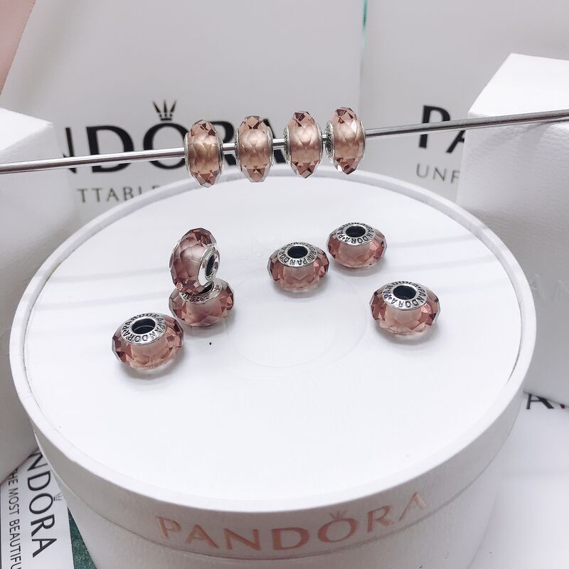 Charm Glass Tím Bạc s925