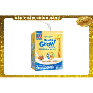 Sữa bột pha sẵn Nuvita Grow Diamond Hạnh nhân óc chó 110ml⭐⭐⭐ KHÁNH NGỌC SUPERMAKET