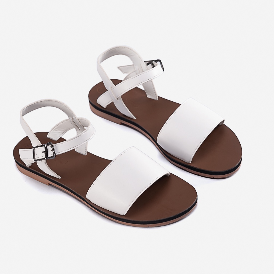 Sandal Nữ Đế Bằng Quai Ngang Bản Lớn MINSU M8513 , giày xăng đan đi học, đi chơi, đi làm, mặc áo dài