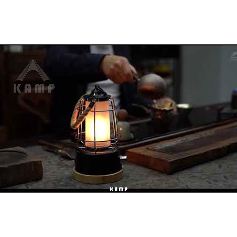 Đèn Cắm Trại, Đèn Led dã ngoại pin sạc Retro Hemp Rope Lantern Wild Land | BigBuy360 - bigbuy360.vn