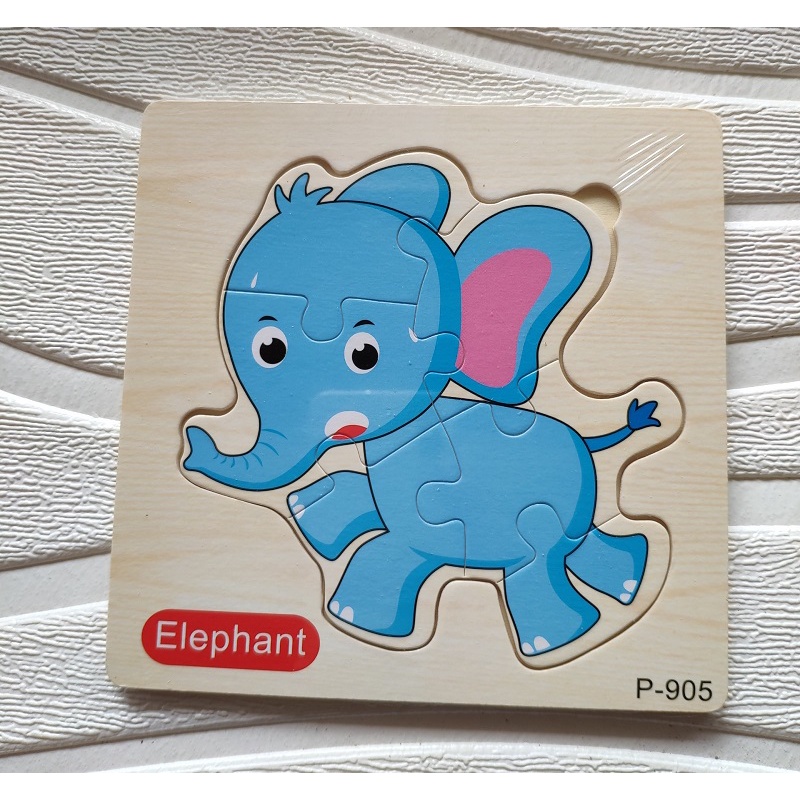 Tranh Ghép Con Vật Bằng Gỗ Cho Bé, Bảng Ghép Hình 3D Bằng Gỗ Cho Bé